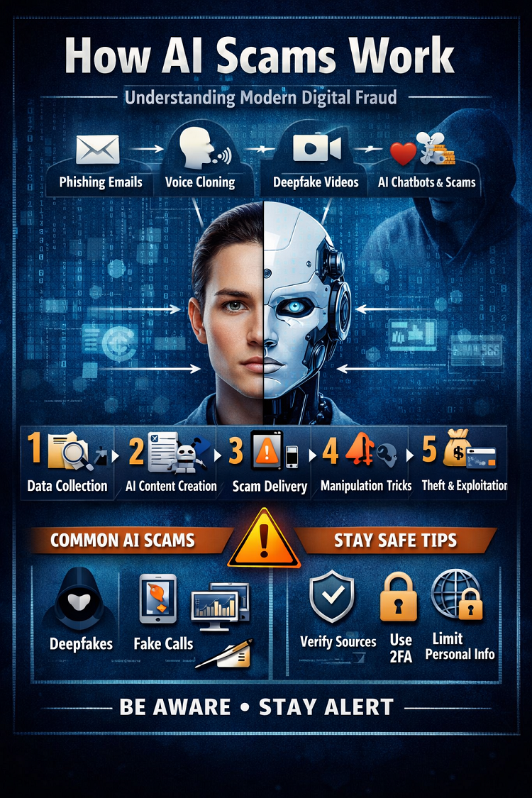 How AI Scams Work A Complete Guide to Understanding and Avoiding Modern Digital Fraud