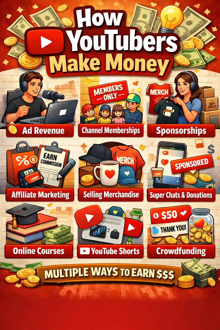 How YouTubers Make Money A Complete Guide for Beginners and Aspiring Creators