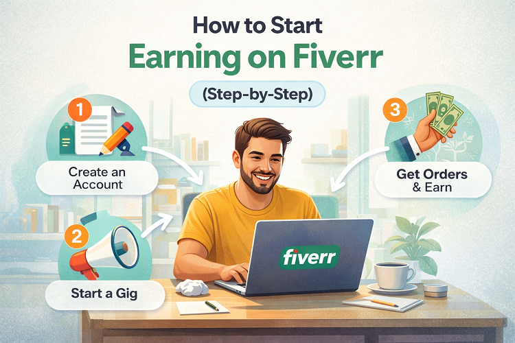 How to Start Earning on Fiverr (Step by Step Guide for Beginners)