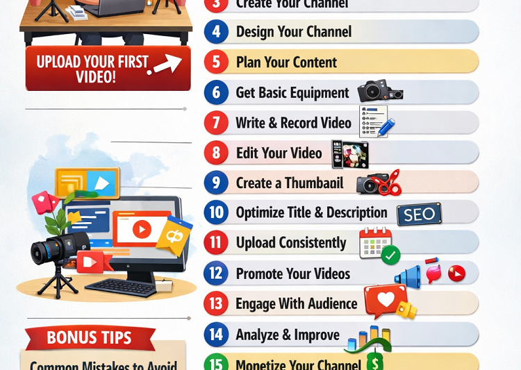 How to Start a YouTube Channel Step-by-Step (Complete Beginner’s Guide)