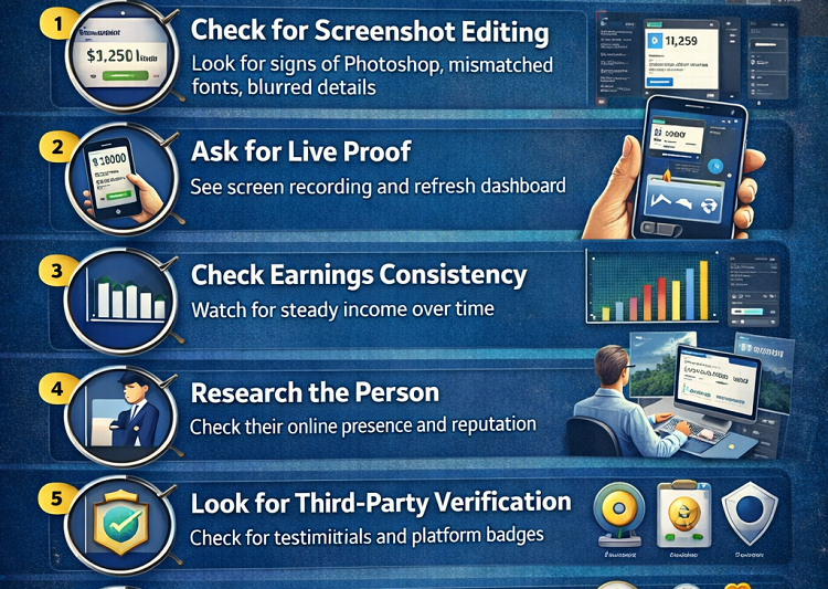 How to Verify Real Online Earning Proof