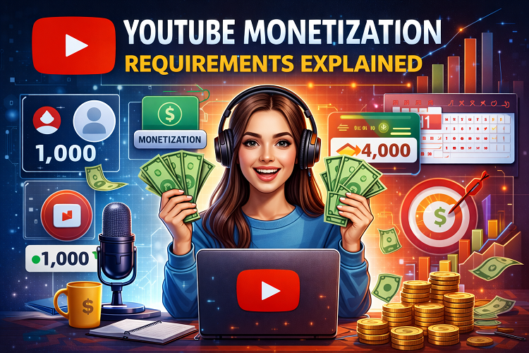 YouTube Monetization Requirements Explained (Complete 2026 Guide)