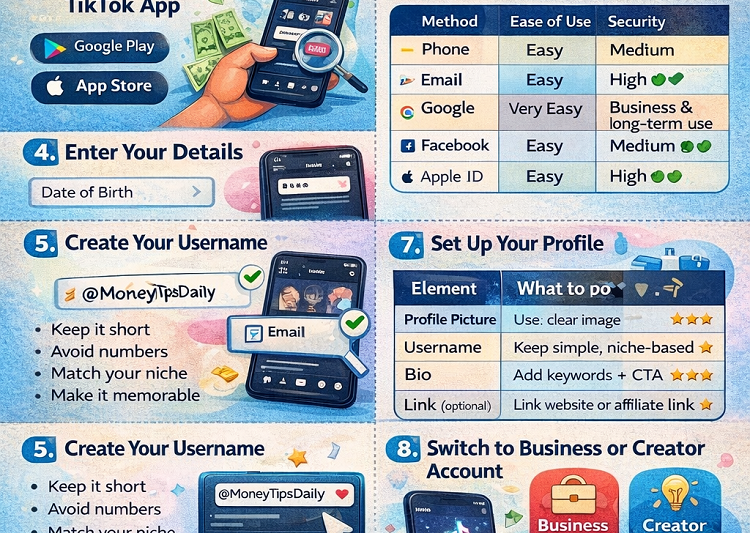 Creating a TikTok Account