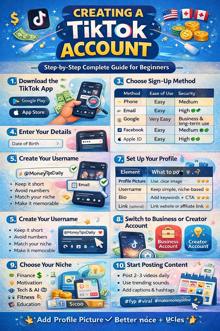 Creating a TikTok Account