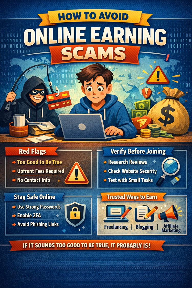How to Avoid Online Earning Scams